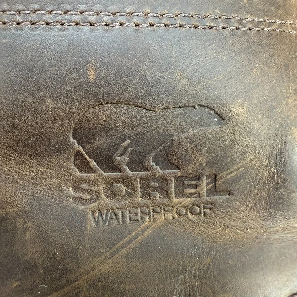 Sorel Cheyanne‎ Waterproof Boots mens 13 Brown Nubuck Snow